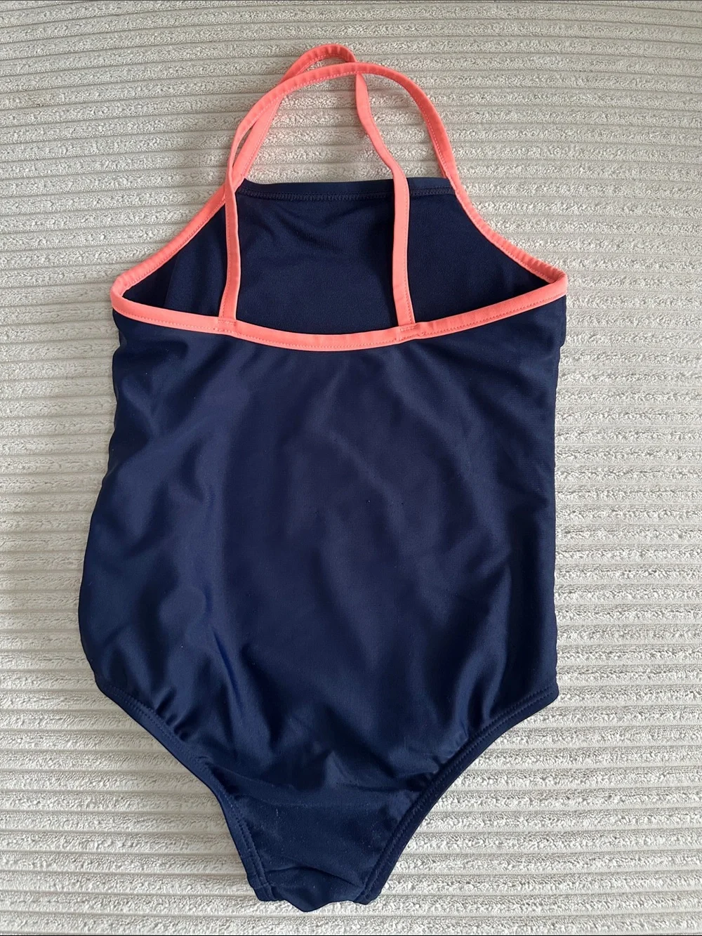 Baby GAP Disney Girl’s Navy & Coral Minnie Mouse One-Piece Swimsuit in Size 5T